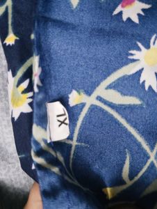 Daisy Print Navy Dress