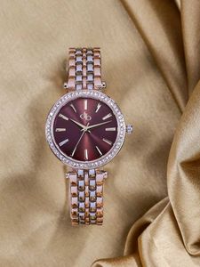 Elegant Women's Watch Dress berry