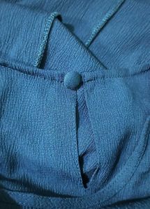 Blue Plain Casual Dress (Women)