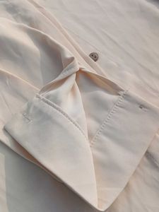 Casual Cream Button-Down Shirt