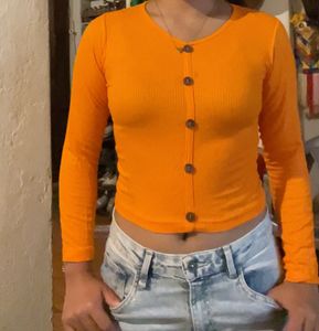 Orange Crop Top
