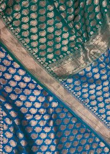 Blue Banarasi Silk Saree