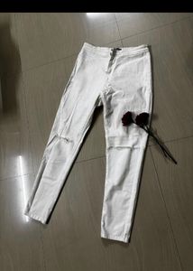 White Denim Pant