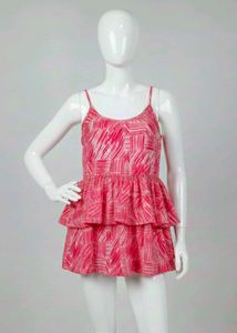 Pink Tiered Cami Flowy Top