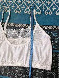 White Lace Trim Cami