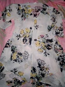 Floral Print Asymmetrical Dress
