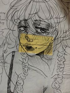 Used sketchbook for study , anatomy