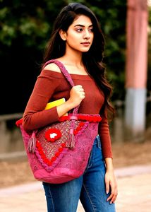Boho Tote Bag | lmported Magenda