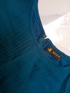 Teal Fit &amp; Flare Dress