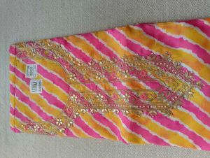 Striped Satin Dress Material