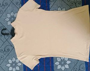 Stylish Beige Fitted Top