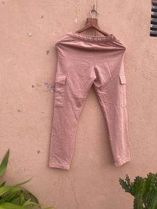 Light pink cargo joggers