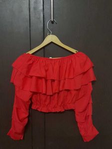 Red Crop Top