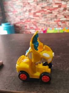 Cute Yellow Transforming Toy Car