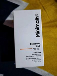 Minimalist SPF 50+ Sunscreen Stick