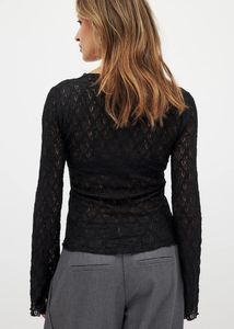 Shein Black Wrap Top