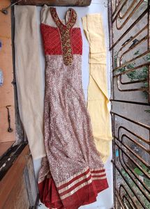 Anarkali Red Velvet SALWAR SUIT