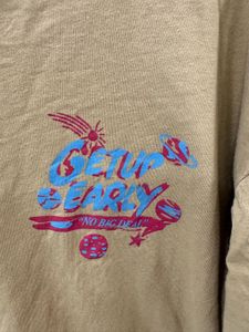 Casual Beige Graphic T-Shirt