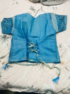 Teal Embellished Y2K lehenga Choli