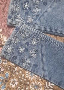 Embroidery Denim Jeans