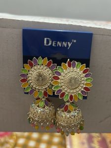 Colorful Jhumka Earrings