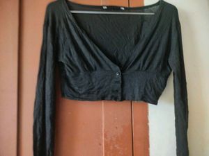 Black Long Sleeve Shrug