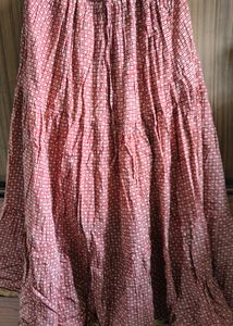 Long Three Tire Frill Skirt