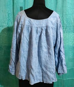XXL 🎁Buy 2 Get 1 Free🎁Blue Square Neck Top