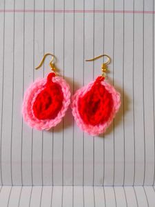 Crochet Vulva Earrings