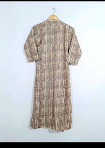 Boho Chic Brown Patterned Dress