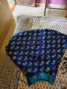 Blue Floral Lehenga Choli Set