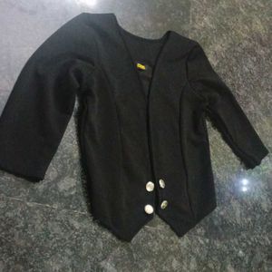 Black Jacket With Waistcoat Design
