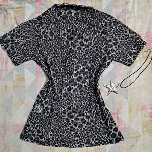 Y2k Animal Print Top
