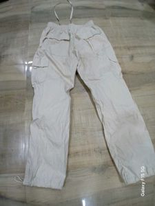 Beige Cargo Pants