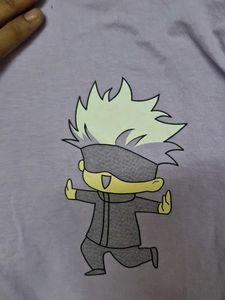 Lavender Anime Graphic Tee