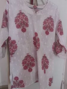 Floral Print Cotton Tunic Top