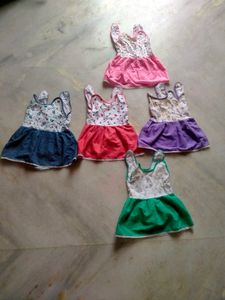New Born Baby 0 to 3 Months Frocks Good Condition