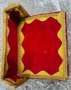 Red &amp; Gold Decorative Kreshna Ji Ka Bed