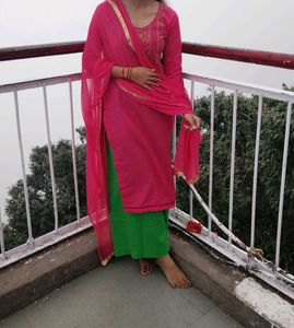 Pink Embroidered Salwar Kameez