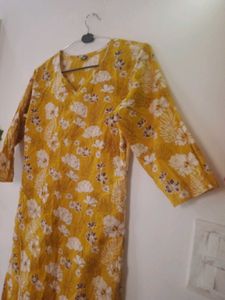 Mustard Yellow Straight kurta