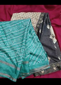 Printed Saree Set Combo