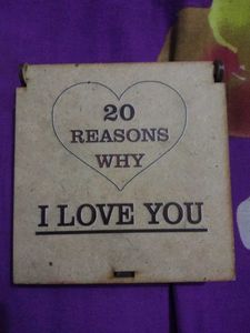 "20 Reasons Why I Love You" Wooden Plaque