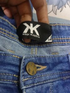 Ribbed Mickey Denim For Waist 34