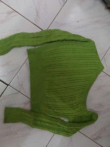Green Knit Sweater