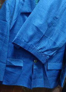 blue colour shiny coat