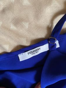 Blue Button-Down Cami Top