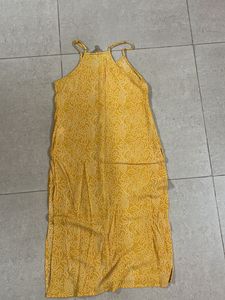 ANOUK yellow Halter Neck Kurti