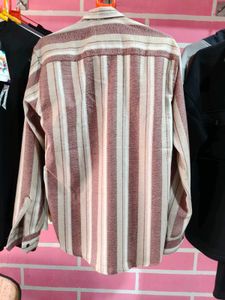 Striped Long Sleeve Button-Down Shirt