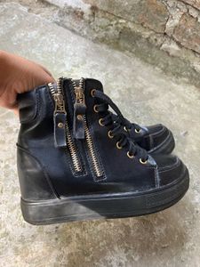 Black Heels Boots For Women
