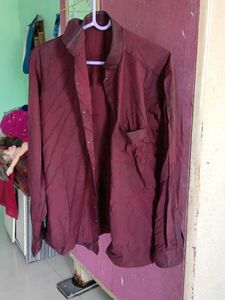 Maroon Casual Shirt